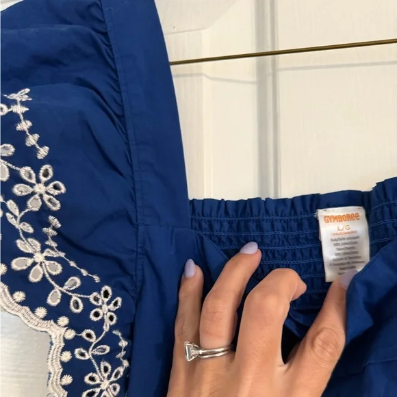 Gymboree Mandy Moore Royal Blue Midi Dress Mommy & Me Matching Dress Girls 3T - Picture 12 of 13